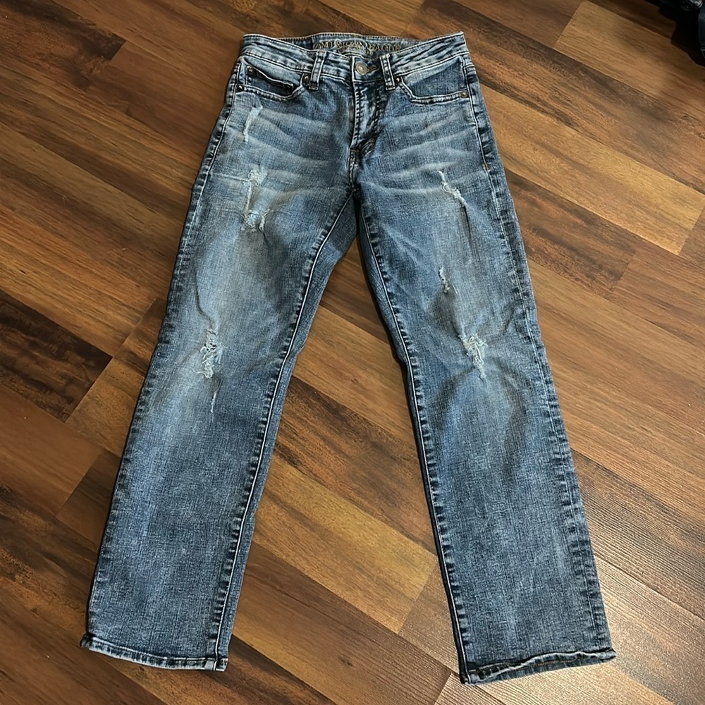 American Eagle Extreme Flex 4 Men’s Straight Jeans 26 x 28 - Distressed look